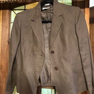 Talbots Irish Linen 8P Brown Blazer